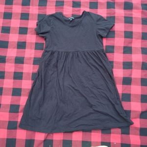 Black babydoll mini dress